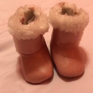 Pink baby boots